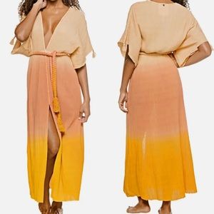 Z & L orange and yellow ombré dress